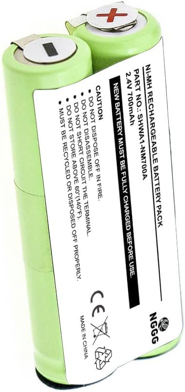 Replacement Battery for Waterpik 900 Sonic Toothbrush (700mAh Ni-MH 2.4V)