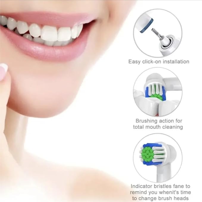 Electric Toothbrush Head Replacement Head - Compatible with Oral-B P2/4000/3757/d12/3766(12 pcs)
