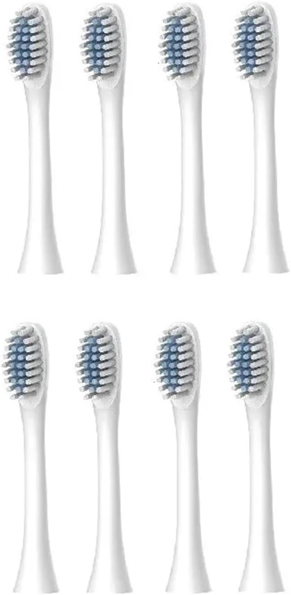Replacement Toothbrush Heads ForCompatible for X.Q.M. X-3 X-2 Sonic Electric Soft Bristle(8pcs White)