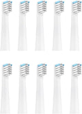 10PCS Electric Toothbrush Replacement Heads for Realme N1 N2 RTX2103 SN301 Soft Bristle Nozzles(10pcs White)