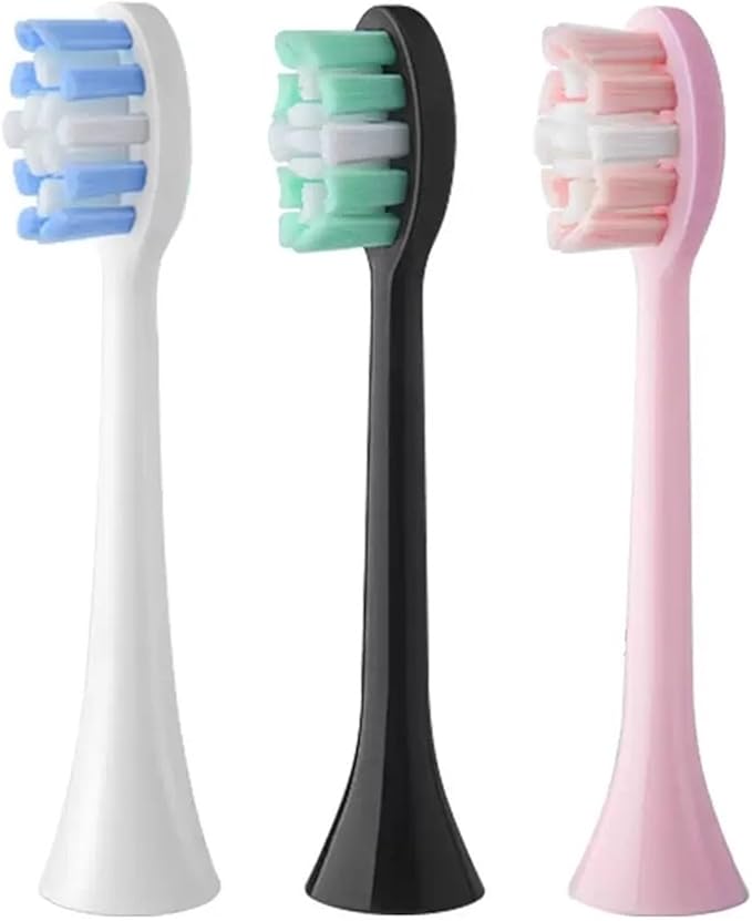 16pcs Replacement Toothbrush HeadCompatible for BOMIDI TX5 Soft Bristles Nozzles(16PCS Pink)