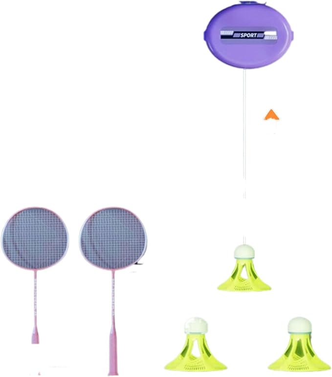 羽毛球单人锻炼器 Neck and Back Massager 自动回弹自打室内一个人打自练神器在家练习 HomeOffice Body Electric Massagers