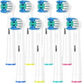 Replacement Toothbrush Heads Compatible ForOral B Compatible For Braun Professional Electric Brush Heads 1000 1500 3000 6000 7000 7500 8000(8 W heads and 2 caps)