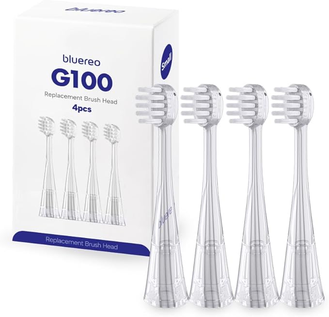 Bluereo G100 Pro Electric Suction Toothbrush with Built-in Oral Suction Sonic Vibration LED Light Portable for Dysphagia &amp Aspiration (Small Brushhead)