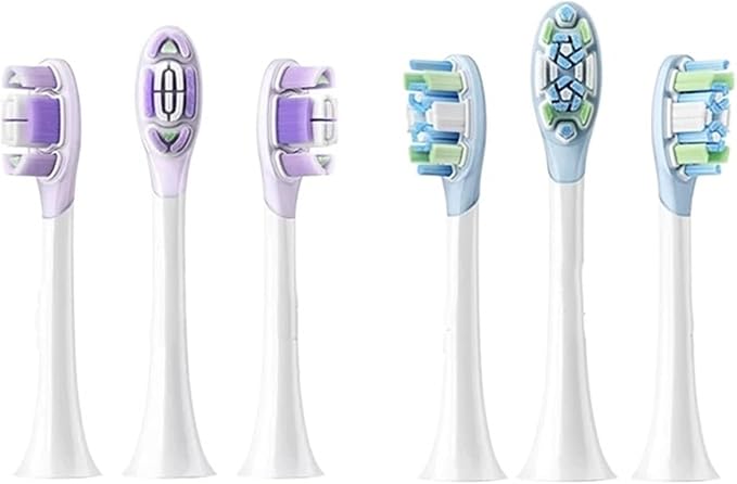 Compatible for Xiaomi Electric Toothbrush Brush Head 3/6PCS for Sonic Vibration Pro 4 Brushing Modes(6PCS Clean Version)