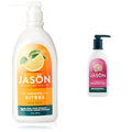 JASON Natural Body Wash &amp Shower Gel Revitalizing Citrus 30 Oz and Invigorating Rosewater 30 Oz (Pack of 1)