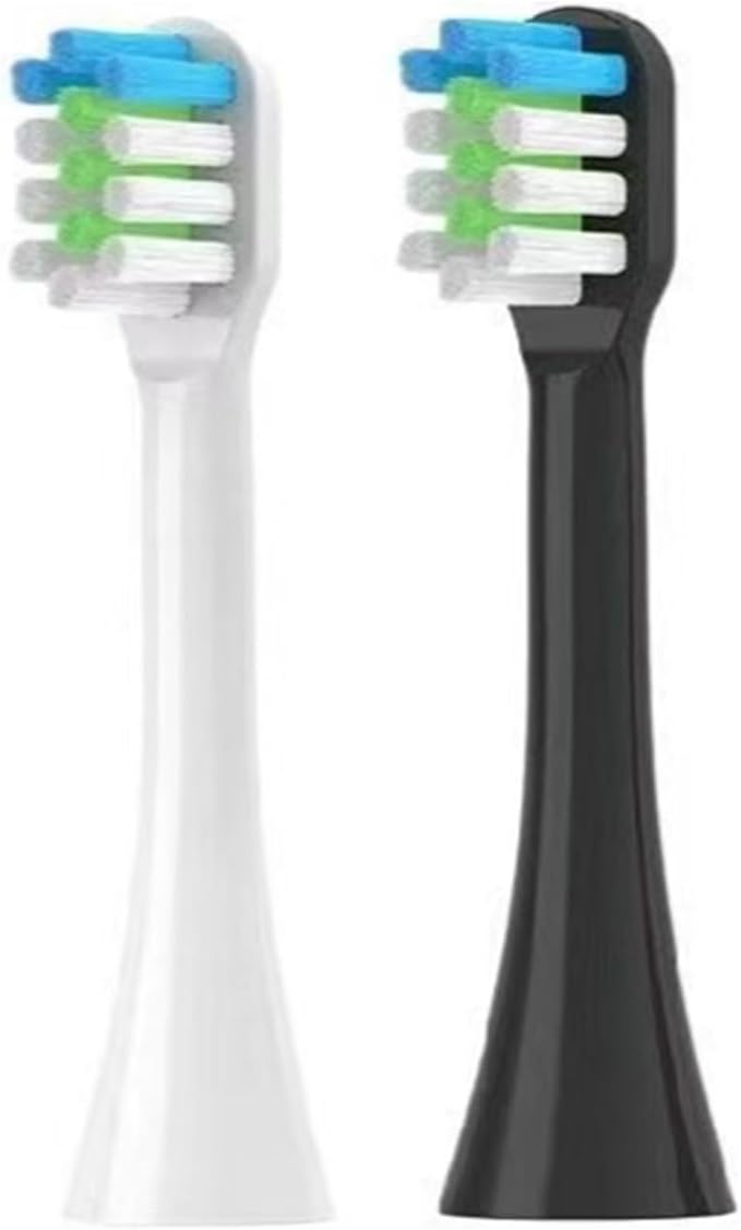 Toothbrushes HeadCompatible for Sarmocare S100 and S700 Ultrasonic Sonic Electric(4pcs White -B)