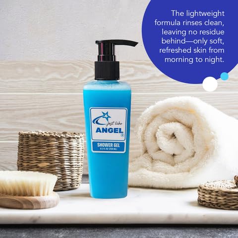 Shower Gel for Women – Luxury Hydrating Body Wash Moisturizing Cleanser for Soft Smooth Skin Long-Lasting Fragrance Inspired by Angel Daily Bath &amp Shower Formula