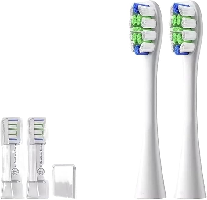 Replacement Brush HeadsCompatible for X/X PRO/ Z1/ F1/ One/Air 2 Sonic Electric Toothbrush Head(P1C1 2PCS)
