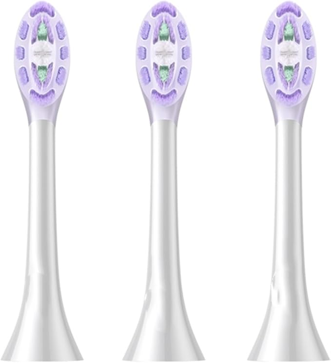 Replacement Brush Head Compatible for MES610 MES609 MES613 MES611 Toothbrush Soft Nozzles(Purple)