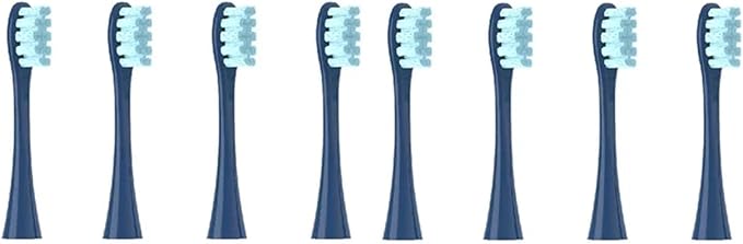 Replacement Brush Heads Compatible for Oclean X/X PRO/ Z1/ F1/ One/Air 2 /SE Sonic Electric Toothbrush Head Soft Bristle Nozzles(8 Dark Blue)