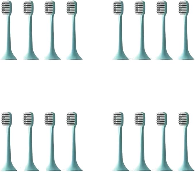 16PCSCompatible for L-SET006 A1pro Toothbrush Replacement Head Accessories Adult Nozzle(16BLUE)