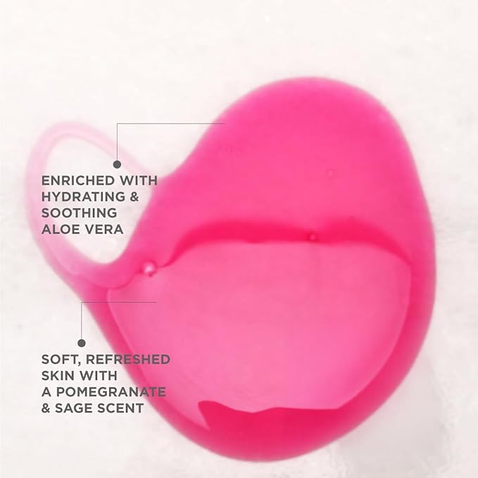 Mamiba Shower Gel 2 x 169 Fl Oz Bottles - Pomegranate Scent Suitable for All Skin Types Daily Use. Hotel Guest Amenities Vacation &amp Short Term Rentals Airbnb and Toiletries.