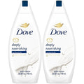 Dove Body Wash 2-Pack – Deeply Nourishing for Softer Smoother Skin 25.4 Oz Ea