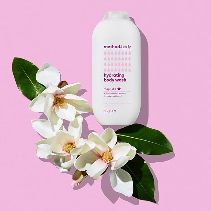 Method Body Wash Magnolia Paraben and Phthalate Free 18 oz (Pack of 6)