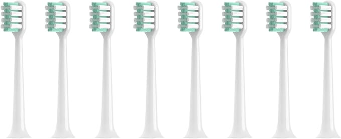Compatible for Dr-Bei C1/C2/E0/S7 Bet-c01 Electric Toothbrush Replacement Heads Deep Cleaning Soft Bristle Nozzles4/8/16pcs(8 Cleaning Type)