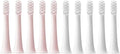 Compatible for XIAOMI MIJIA T100 Replacement Brush Heads Sonic Electric Toothbrush Vacuum Soft Bristle Suitable Nozzles 10Pcs Clean(5Pink 5White)