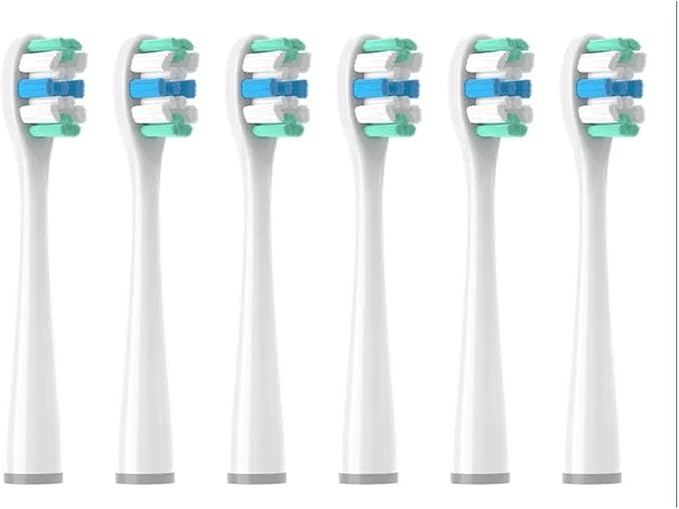 Toothbrushes Head SuitableCompatible for All Models of Usmile Brand Electric Independent(6pcs White)