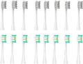 Replacement Brush HeadsCompatible for Oclean X/X PRO/Air 2 /SE / Z1/ F1/ OneDuPont Deep Cleaning Nozzles Sonic Soft Vacuum Bristle Heads(8grey 8Wgreen)