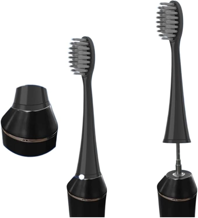Toothbrush Heads Fit S9 S1 S6 S8 S21 S26 S28 SG540 SG860 10Pcs Pack Effective Cleaning(Black 10pcs)
