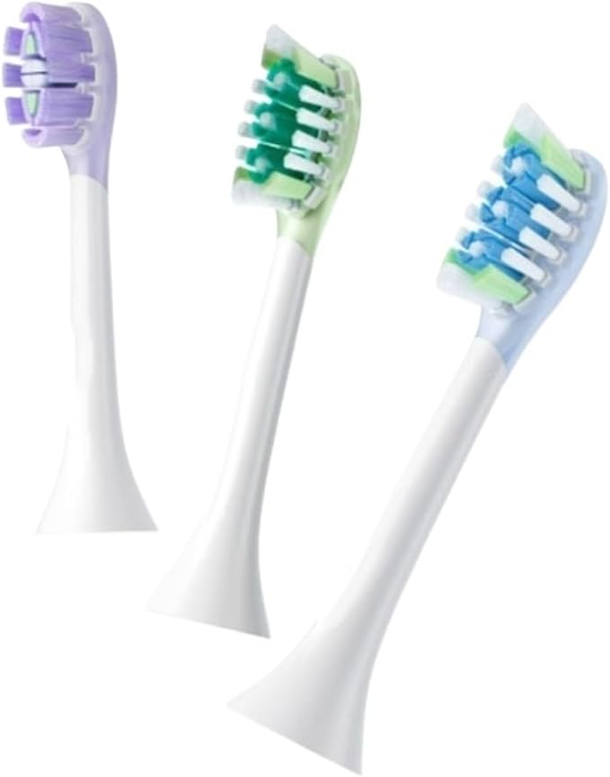 Replacement Brush HeadCompatible for MES610 MES609 MES613 MES611 Sweep Vibration Electric Toothbrush Pro Soft Bristle Nozzles(Blue)