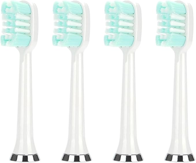 M07 Electric Toothbrush Replacement HeadsCompatible for M07/M08/M07B/702/722(4pcs White)