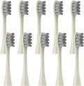 10PCS Vacuum Sealed Packed Replacement Brush HeadsCompatibility for Oclean X PRO/ Z1/ F1/ One/Air 2 /SE Soft Deep Cleaning(10pcs Beige)