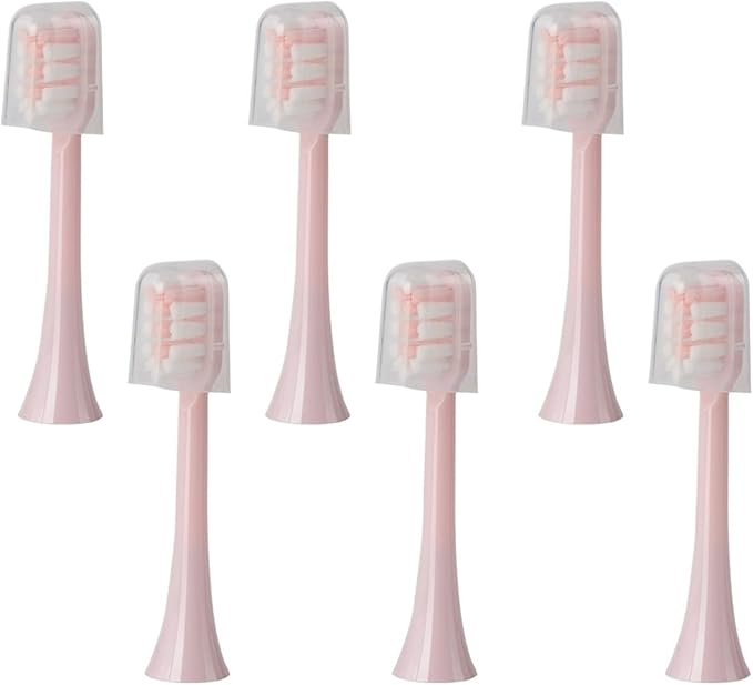 Replacement Brush HeadsCompatible for SOOCAS X3U/X3Pro/X5/V1/D2/D3 6/12pcs Bristle Heads Electric Toothbrush(SHUSHI-PK-6PCS)
