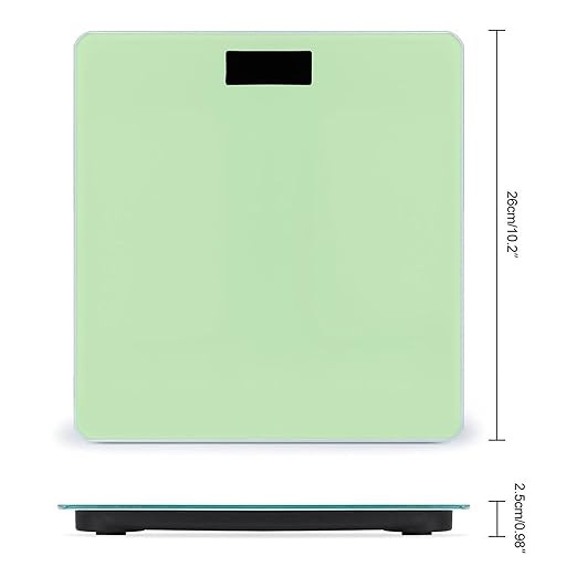 Smart Scale for Body Weight Digital Bathroom Weighing Scale Energy Saving Scale Light Green