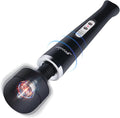 YEVIOR Cordless Personal Electric Massager Wand with 10 Powerful Pulse Settings Rechargeable Handheld Back Vibrating Massager for Deep Muscles Pain Relief (Black)