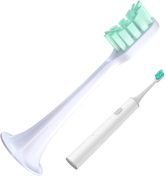 5 PCS Replacement Toothbrush Heads ForCompatible for Xiaomi T300 T500 Sonic Electric Teeth Brush Soft Teethbrush Nozzles(5 Green)