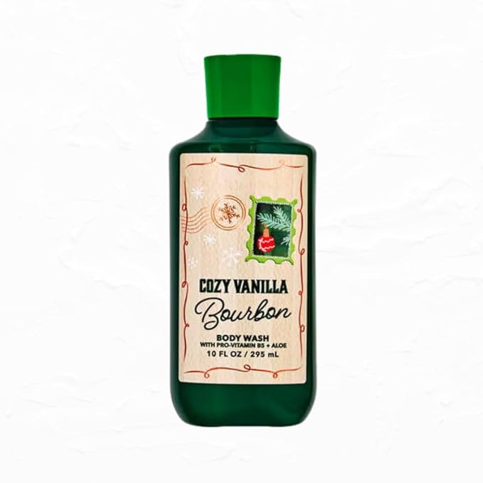 Bath &amp Body Cozy Vanilla Bourbon Shower Gel Body Wash 10 fl. oz. / 295 mL (Packaging Design Styles May Vary)