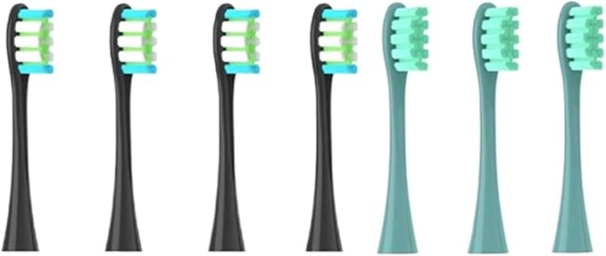 Compatible for Oclean 7pcs Replacement Heads Brush Flow/X/X PRO/ Z1/ F1/ One/Air 2 /SE Soft Sonic Toothbrush Vacuum Bristle(Pink)