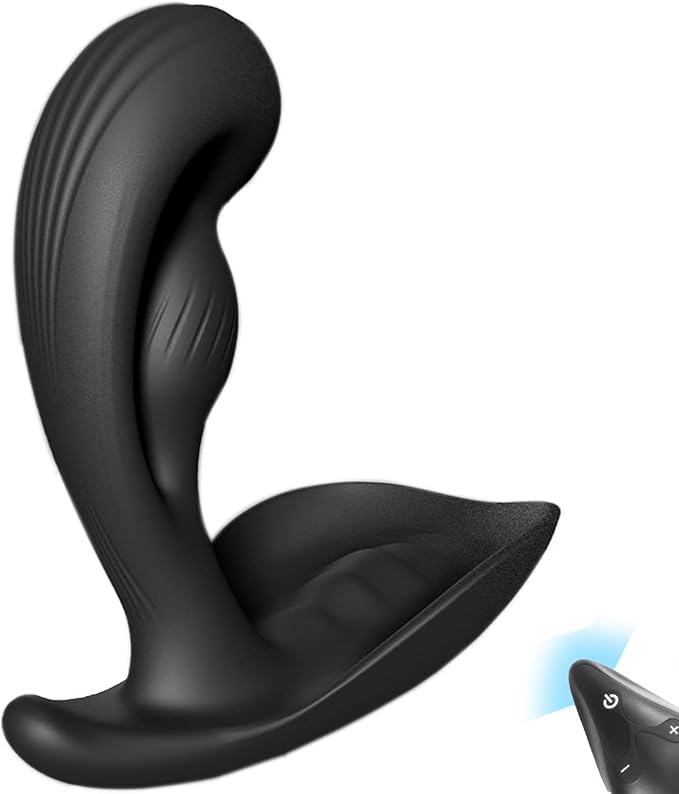 Remote Silicone Control Massagers Kit with Water Resistant Play in Anywhere You Like (Black) for Man Rechargeable Body Prostrate Massager with 12 Modes for Men Relax Massaging PW1O11q (Extra Large)