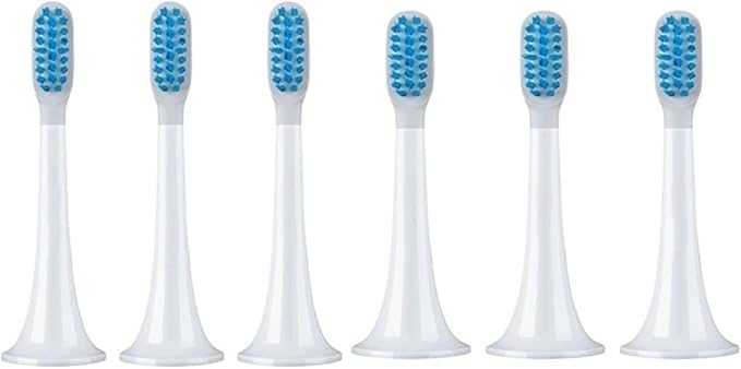Compatible for 3pcs T300 T500 Sonic Toothbrush Heads Teethbrush Replacement Oral Hygiene Mi Brush Head(Blue 6PCS)