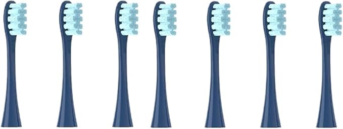 Brush Heads for Soft Toothbrush Bristle 7pcs Replacement(7pcs Dark Blue)