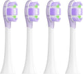 Replacement Brush Heads Compatible for XIAOMI MIJIA Pro MES610/MES609 Sonic Electric Toothbrush Bristle with Caps Sealed Pack(4 Purple)