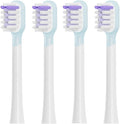 4 Pcs/Pack Electric Toothbrush Head Compatible for LaifenAdult Replacement Brush Heads(Whitening Purple)