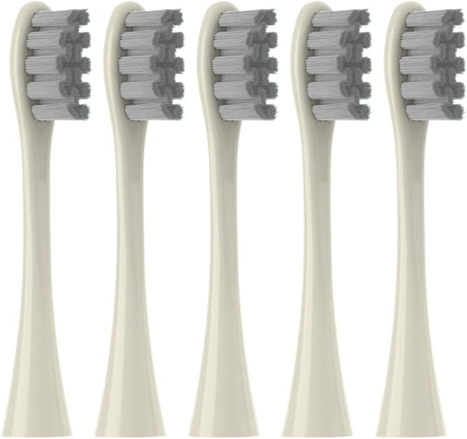 Replacement Brush Heads Compatible for Oclean Flow/X/X PRO/F1/ One/Air 2 Sonic Electric Toothbrush Blue Green Soft Bristle Nozzles(5 geige)