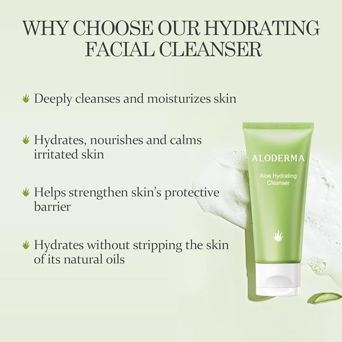 Aloderma Shower Set: Nourishing Body Wash Volumizing Shampoo Hydrating Cleanser
