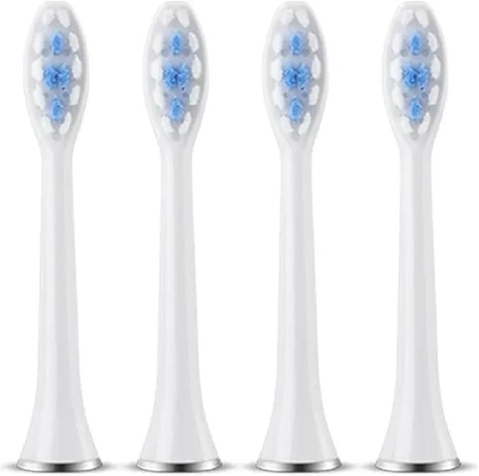 Replacement Toothbrush Heads Compatibility for Revyline RL010 Electric Accessories Nozzles Bristles(4PCS White)