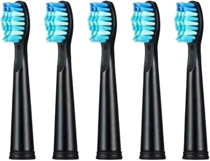 5-10Pcs Replacement Brush Heads Compatible for Seago/FW/SG 507/508/515/551/917/959/908 Bristle(5pcs Black)
