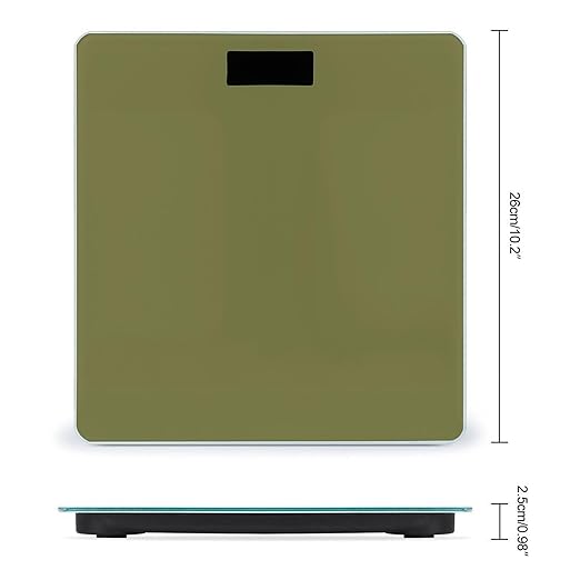 Smart Scale for Body Weight Automatic Switch Digital Bathroom Weighing Scale Brown