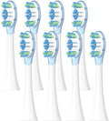 8PCS Replacement Brush Heads Compatible for MES609/610 Pro Sonic Electric Toothbrush Sealed Package(8 pcs Blue)