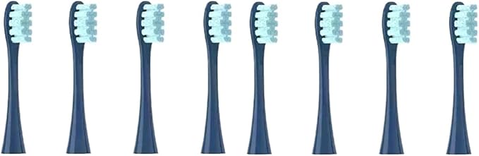 Replacement Brush HeadsCompatibility for Oclean X/X PRO/Air 2 /SE / Z1/ F1(8pcs Dark Blue)
