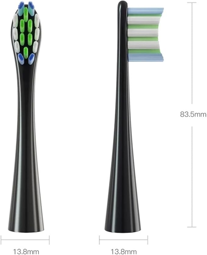 4/12PCSCompatible for Toothbrush Head for X/X Pro/Z1/F1/One/Air 2/SE Electric Sonic(4PCS-Gray)