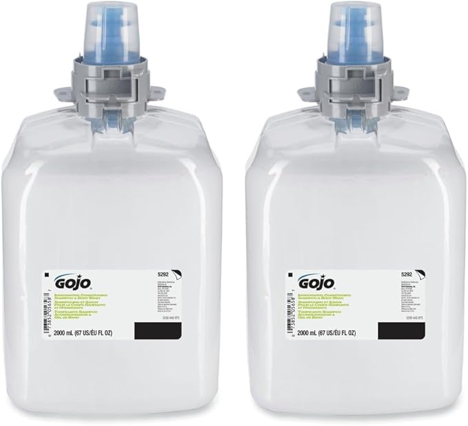 GOJO Invigorating 3-In-1 Shampoo And Body Wash Botanical 2000 Ml Refill 2/carton