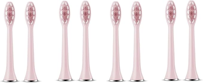Compatible for S7 Brush Heads Super Sonic Electric Toothbrush Accessories Replacement(8 Pink Brush Head)