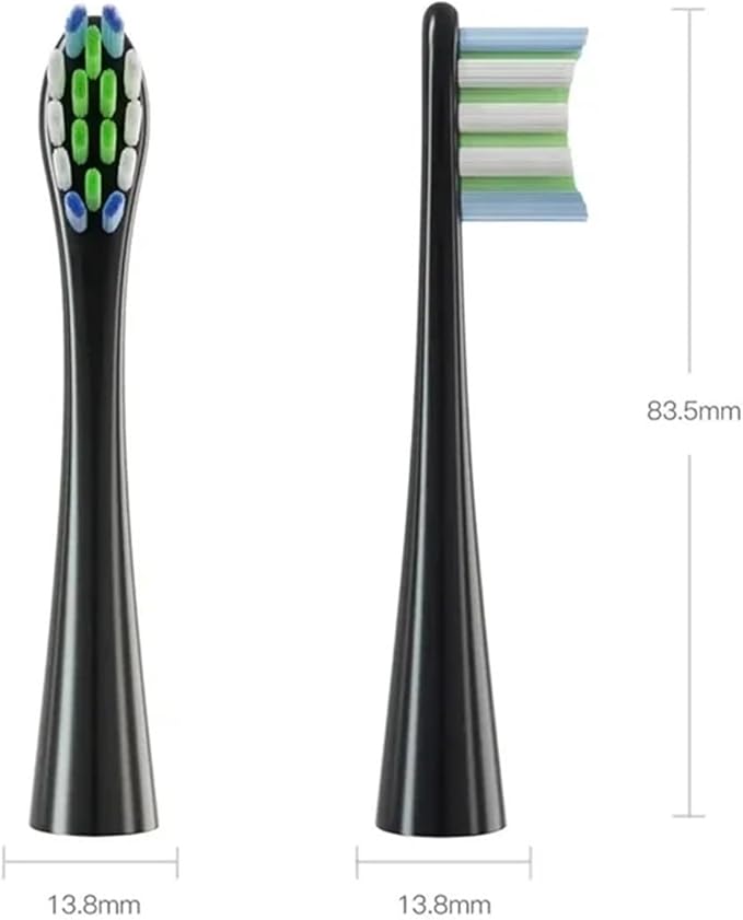Compatible for Oclean X/X PRO/ Z1/ F1/ One/Air 2 /SE Sonic Electric Toothbrush Replacement Brush Heads Soft Bristle Nozzles Head(4 Grey)