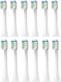 12PCS Replacement Brush Heads for SOOCAS V1/X1/X3/X5/X3U/X3PRO/v1/v2 Sonic Electric Toothbrush Soft(White)